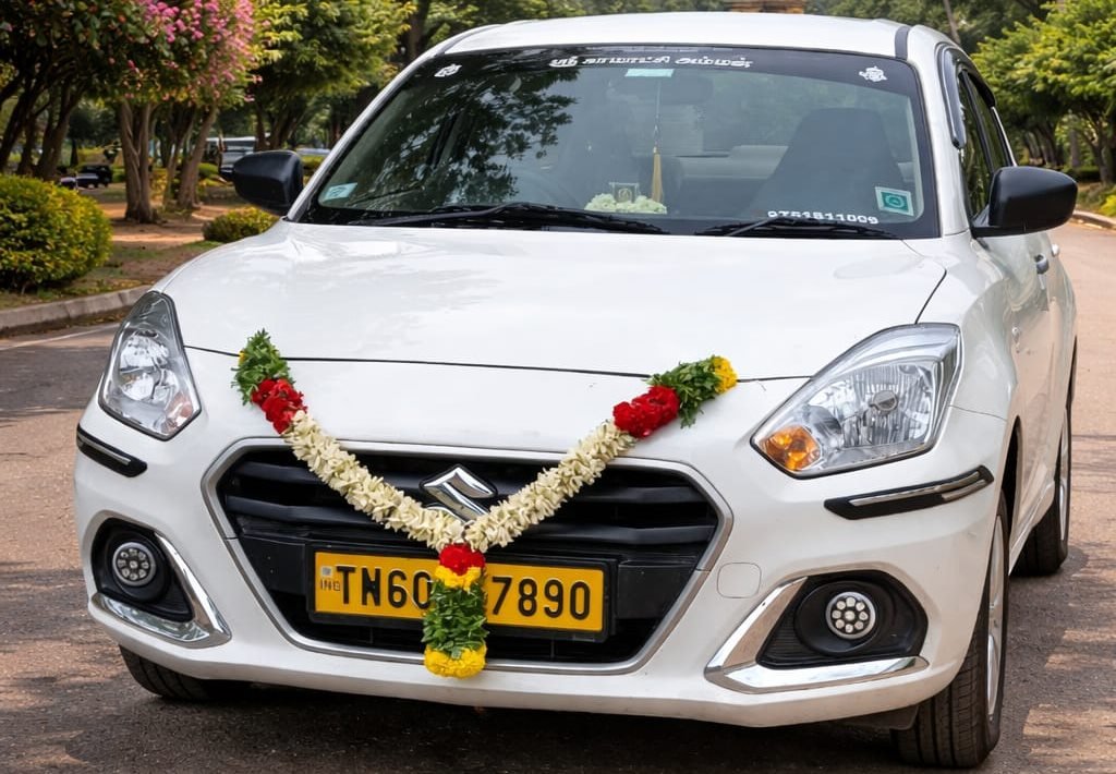 Swift Dzire taxi rental in Theni